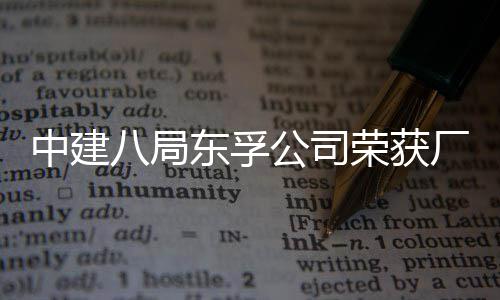 八局2项荣获荣誉东孚中建民主厂务公司公开管理
