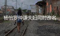 杨怡罗仲谦夫妇同时改名 被质疑是想生儿子