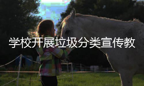 学校宣传主题垃圾开展活动教育分类