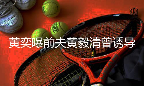 导女曾诱视频说谎声儿拍曝前毅清黄奕 毁夫黄其名